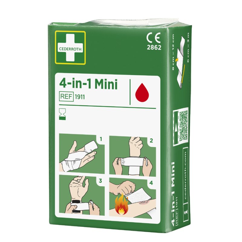 CEDERROTH 4-in-1 Bloedstelpend Verband, mini